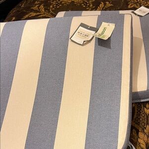 Threshold Blue and White Striped Cushion Covers